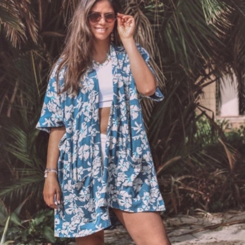 Organic cotton open duster by natural Known Supply beach cover up vacation